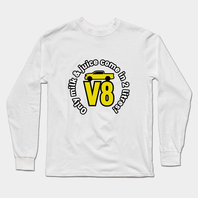 V8 engine pickup truck Long Sleeve T-Shirt by mfz